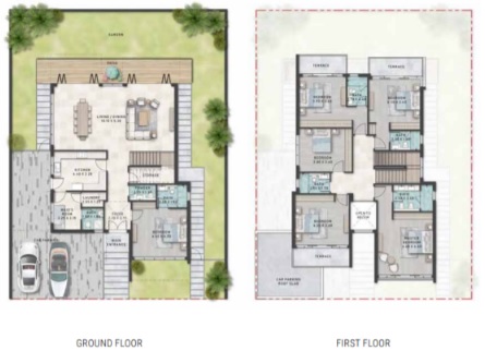 Damac Lagoons Townhouses Phase 2 floor-plan